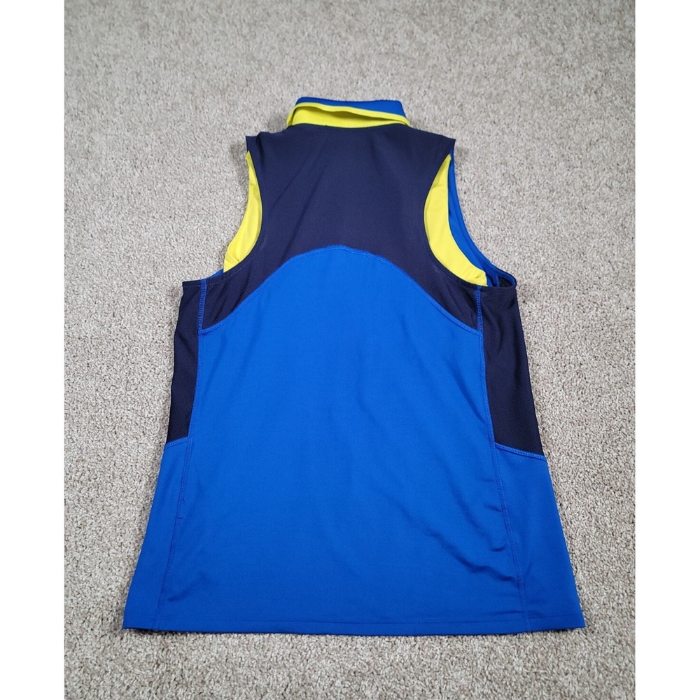 Ralph Lauren RLX Vest Jacket Womens Large Stretch 1/2 Zip Racerback Blue Golf - Picture 2 of 13